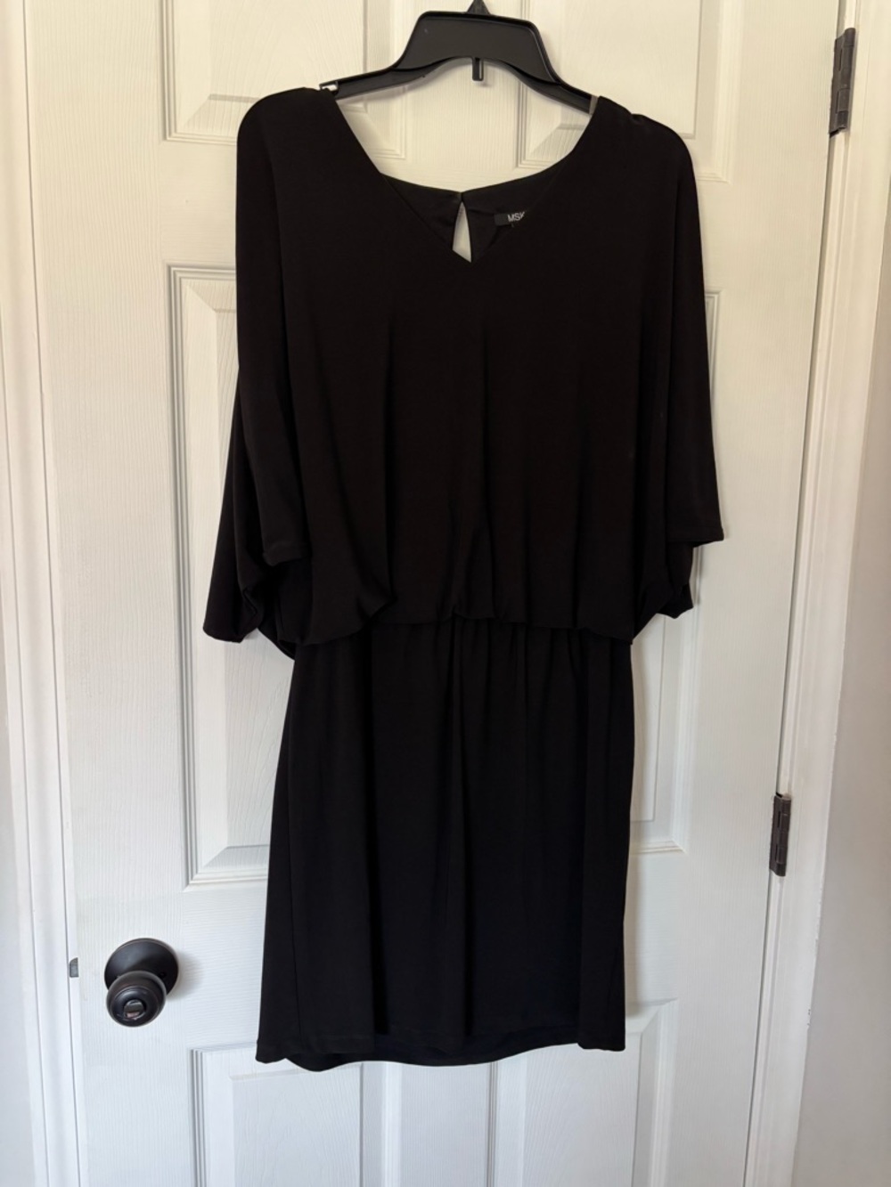 MSK Black Mini Dress with Dolman Sleeves
